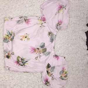 Forever 21 over the shoulder crop top